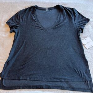 Beyond Yoga Gray Short Sleeve Relaxed T-Shirt